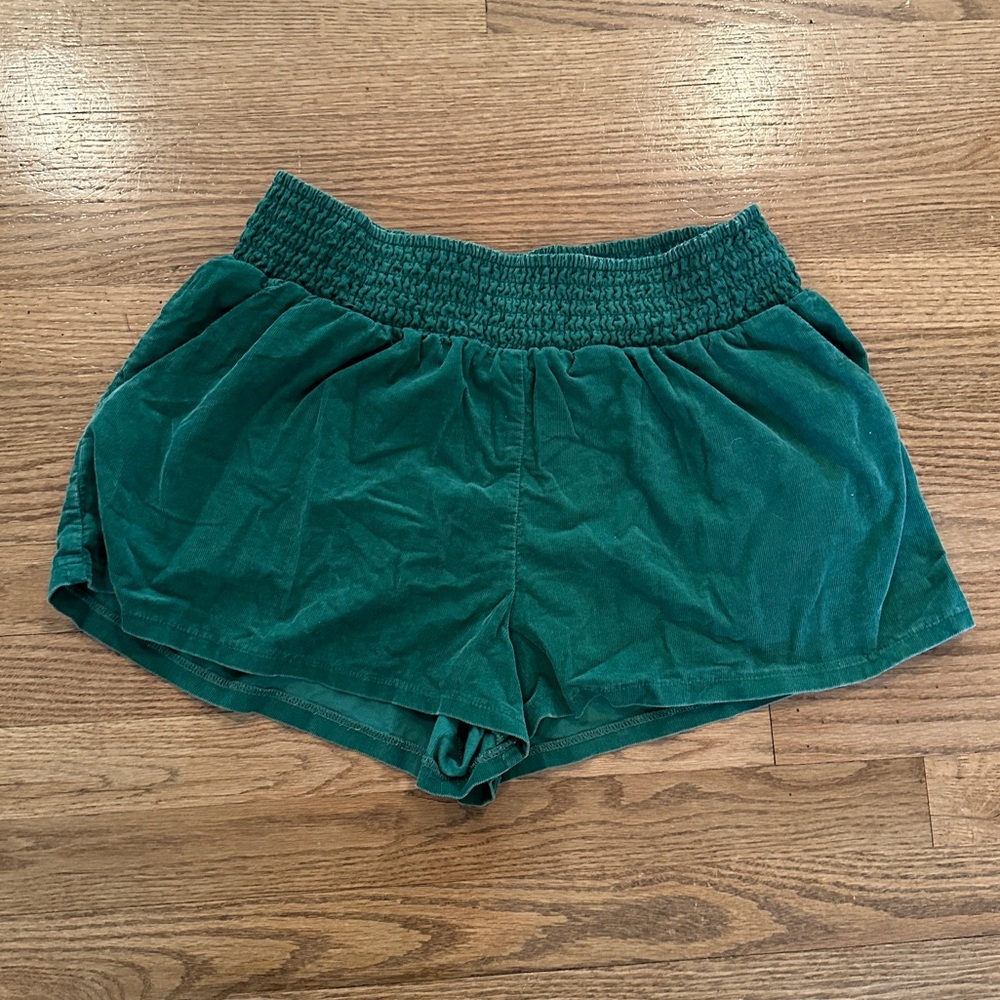 Wild fable green suede shorts
